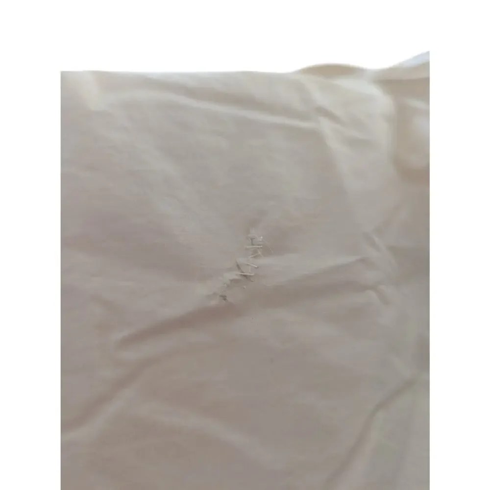 LUXE 100% WHITE GOOSE DOWN, CREAM COMFORTER! SUPER PUFFY & COMFY! SIZE FULL